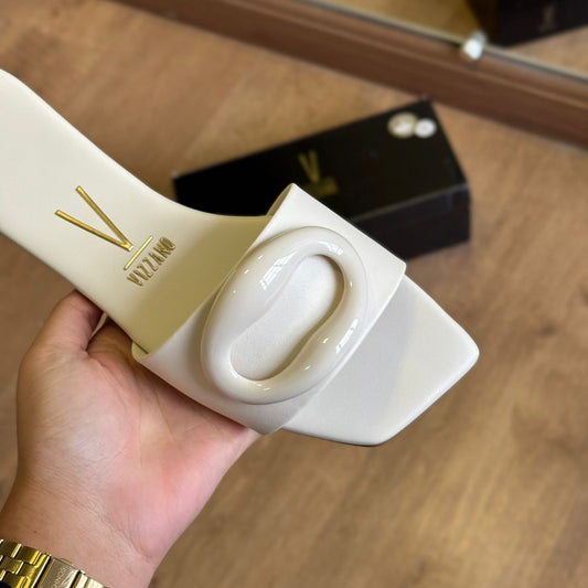 Sandália Rasteira Vizzano Detalhe Circular 6553.101