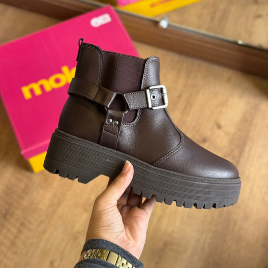 Bota Moleca Coturno Salto Bloco 5351.104