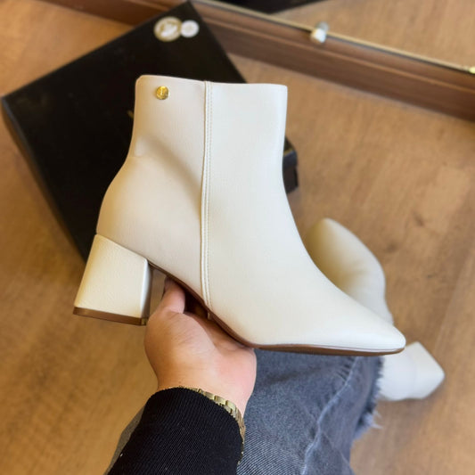 Bota Coturno Vizzano Lisa Pontinho Dourado 3098.100
