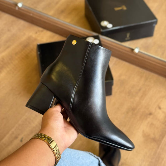Bota Coturno Vizzano Lisa Pontinho Dourado 3098.100