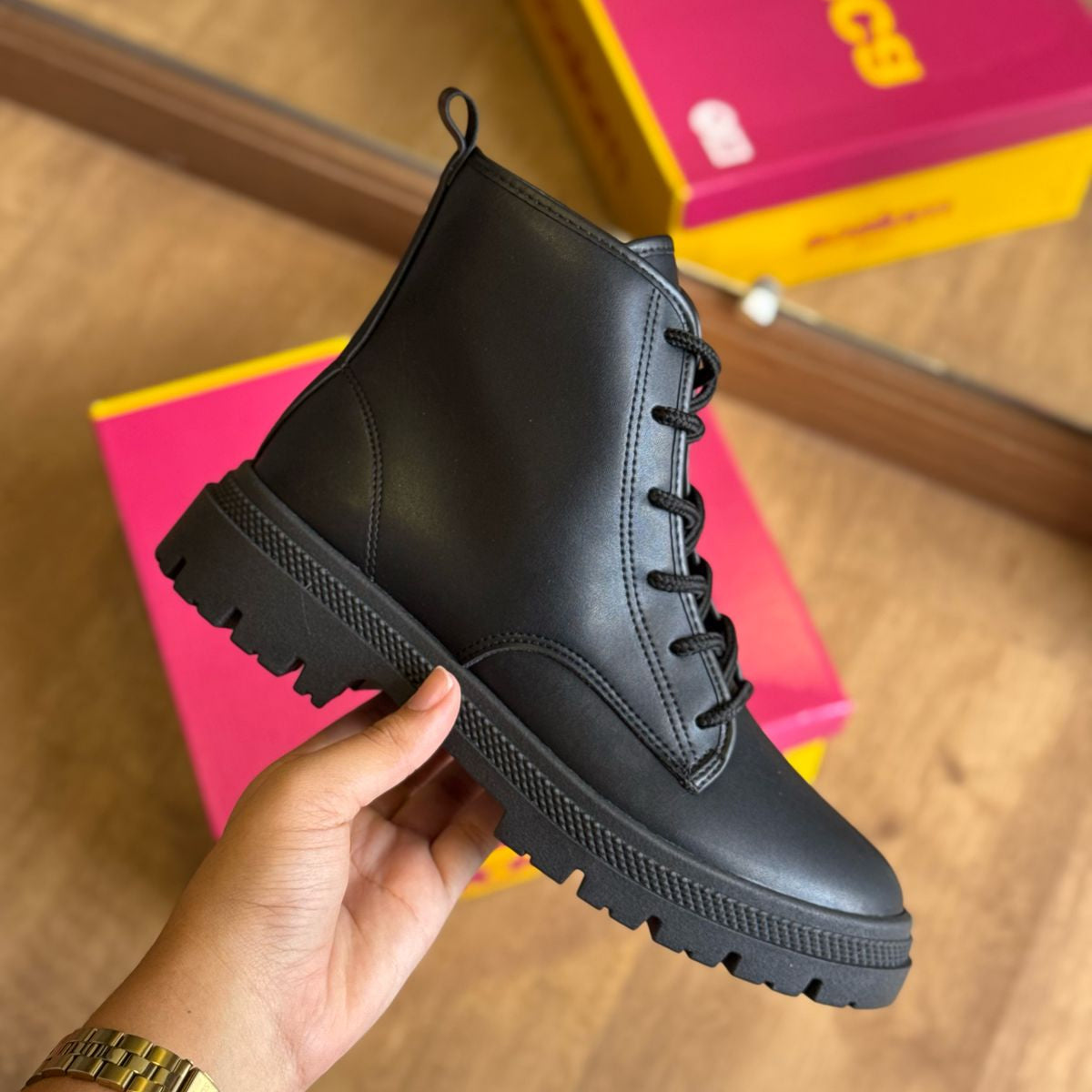 Bota Coturno Moleca Tratorada Feminina Bota Coturno Moleca