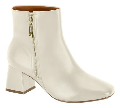 Bota Coturno Vizzano Lisa Pontinho Dourado 3098.100