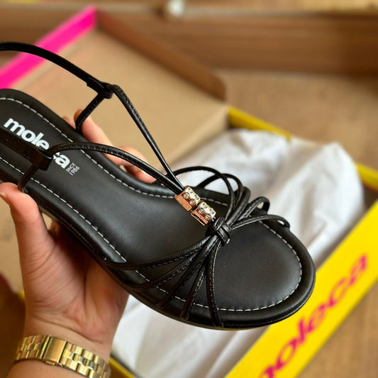 Sandalia Moleca Detalhe nas Tiras Anabela 5512.105