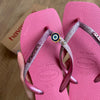 Havaianas Square Glitter + Pin Olho Grego e Ponto de Luz