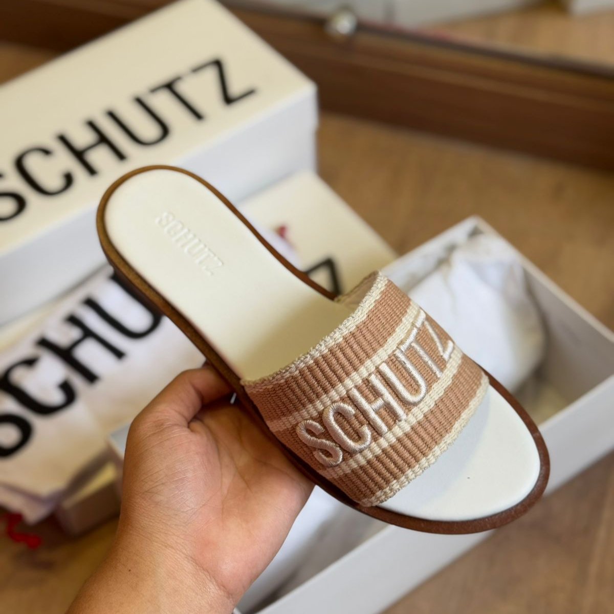 Sandália Schutz Rasteira Slide S216520104 – Armazém dos Chinelos