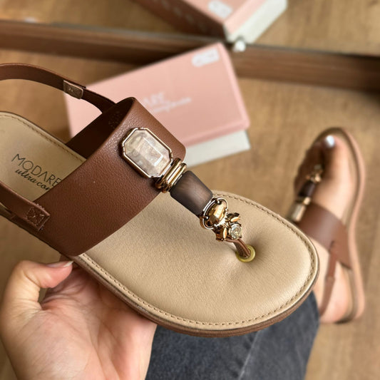 Sandália Rasteirinha Pedrarias Modare 7141.120