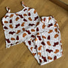 Conjunto Pijama Capivaras Calça e Regata - (Branco)