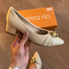 Sandália Beira Rio Salto Baixo Detalhe Dourado 4182.232