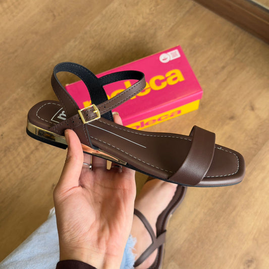 Sandália Moleca Rasteira Detalhe no Calcanhar 5559.101