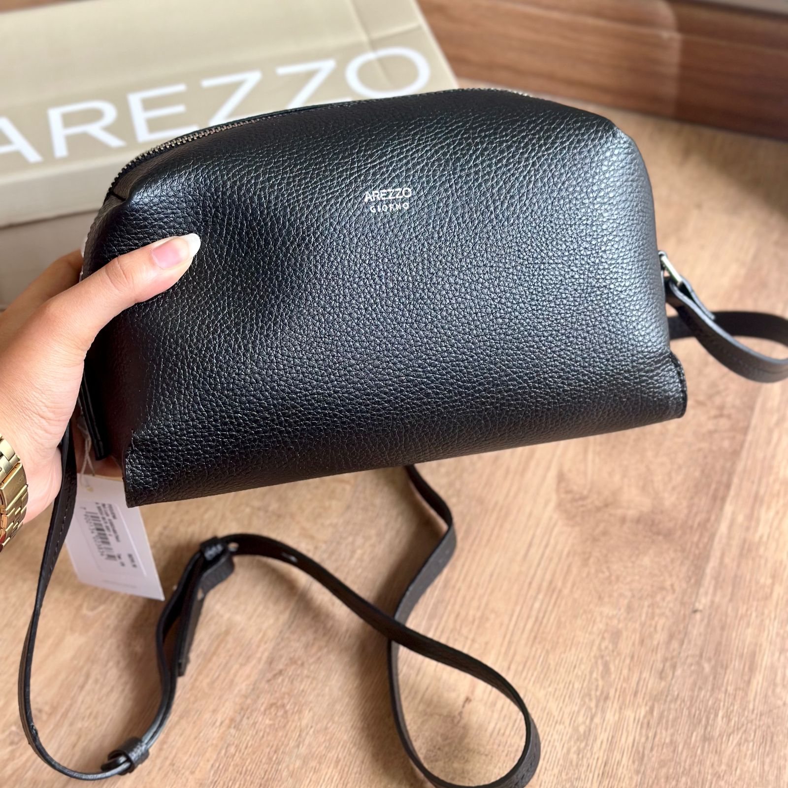 Bolsa Arezzo Tiracolo B sica A500340075 Armaz m dos Chinelos