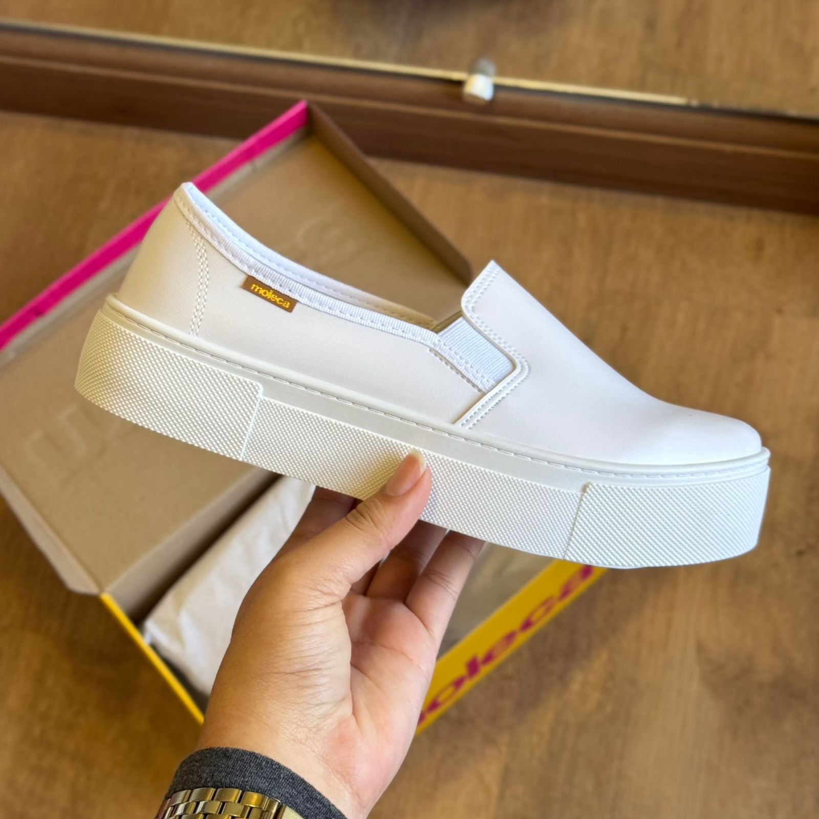 Sapatos Tenis Onça Moleca Tênis Moleca Slip On Napa Tressê