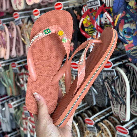 Havaianas Brasil Logo + Pin Sol e Água de Coco