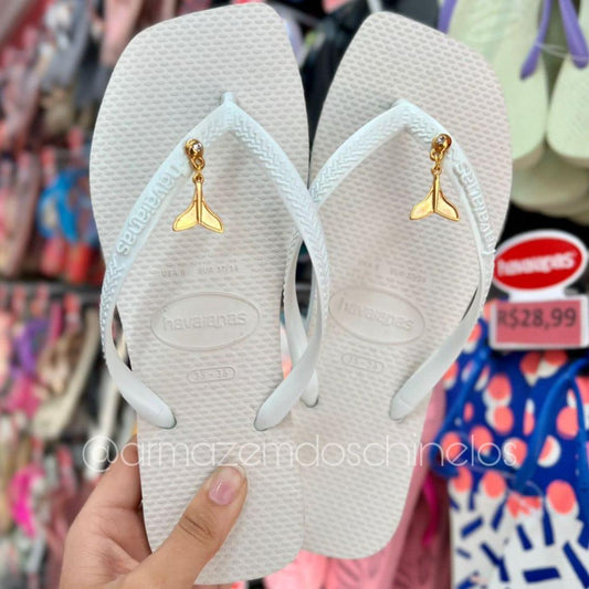 Havaianas Slim Square + Pingente de Sereia - Armazém dos Chinelos