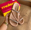 Sandália Moleca Tiras Brilhante 5469.121