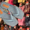 Chinelo de Dedo Arezzo Azul Jeans Square Brizza Z190270063