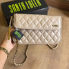 Bolsa Santa Lolla Floater Stone Matelassê Alça Transversal 0452.408E
