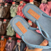 Chinelo de Dedo Arezzo Azul Jeans Square Brizza Z190270063