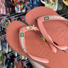 Havaianas Brasil Logo + Pin Tartaruga e Estrela
