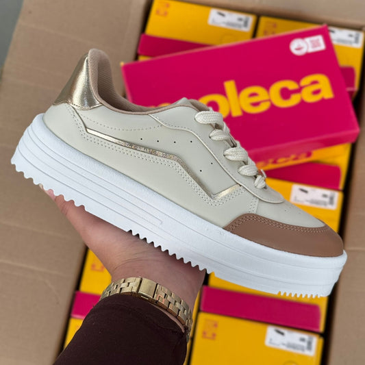 Tênis Moleca Casual Risco Metálico 5782.316