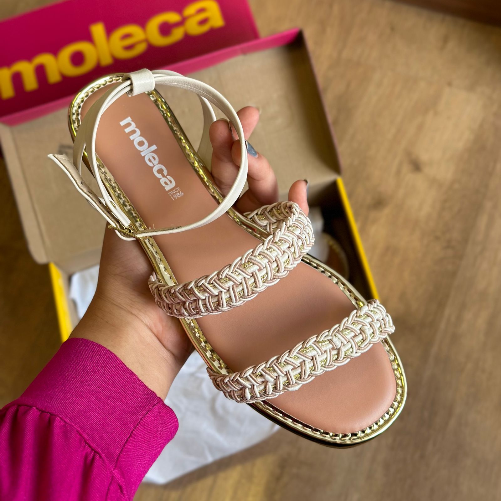 Rasteirinha Feminina Sandália Rasteira Molekinha Rasteirinha