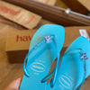 Havaianas Slim Square Glitter Neon + Pin Stitch