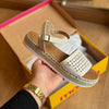 Sandália Moleca Flatform com Detalhes Brilhantes 5447.721
