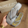 Chinelo de Dedo Arezzo Square Bicolor Brizza Z190270026