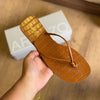 Rasteira Arezzo Croco Bico Quadrado A118100001
