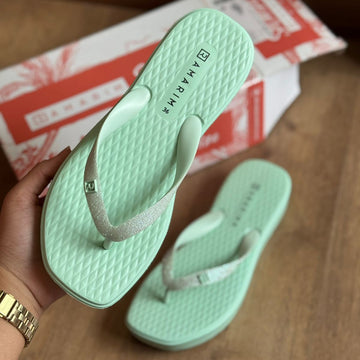 Chinelo de Dedo Ramarim Tiras em Glitter 248202
