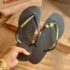 Havaianas Slim + Placa Logo Dourado + Pin Tartaruga e Estrela do Mar