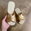 Havaianas Rasteirinha Aqua Metallic + Placa Logo + Pin Estrela e Tartaruga