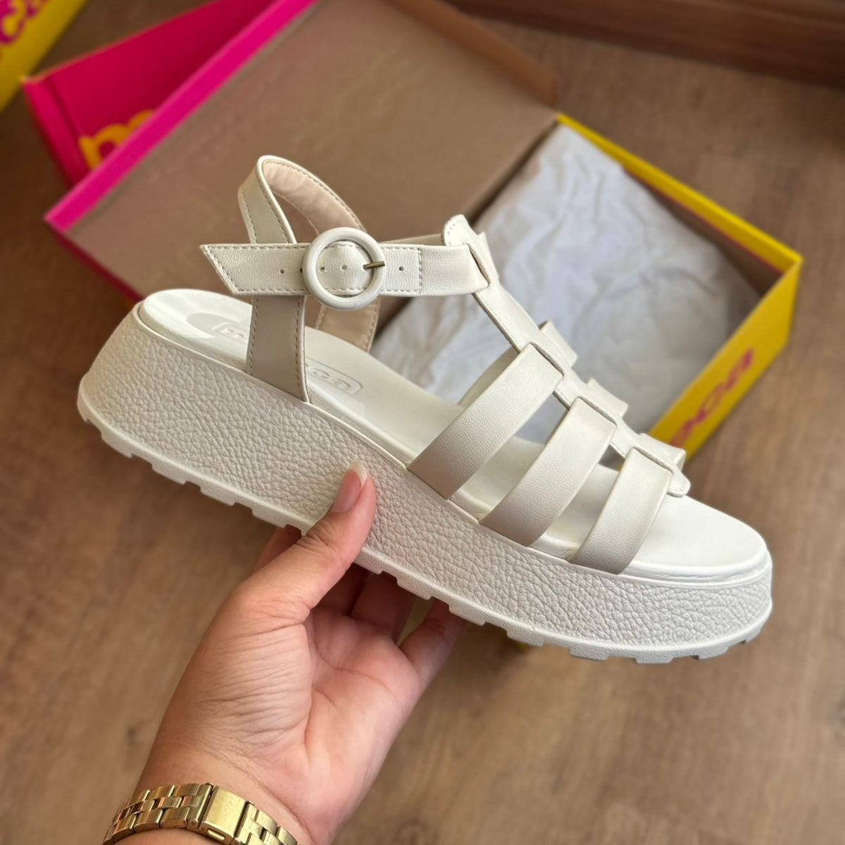 Sandália Moleca Plataforma – Armazém dos Chinelos