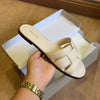Rasteira Arezzo Couro Flat Tira Vazada Puffer A134670034