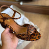 Sandália Arezzo Salto Médio Animal Print A100551198