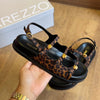 Sandália Arezzo Papete Couro Tiras Metal Bold A120160245