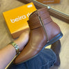 Bota Coturno Beira Rio Boho Chic Pinos Dourados 9084.106