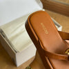 Tamanco Arezzo Couro Flatform Metal Concha A126470006