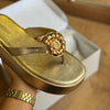 Tamanco Arezzo Couro Flatform Metal Concha A126470006