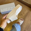 Slide Arezzo Tressê Flatform Tira Z191580001