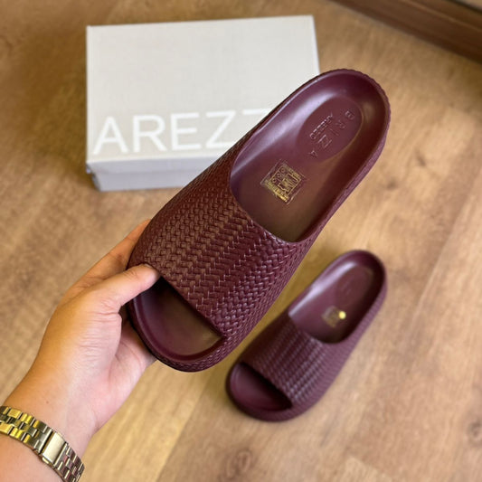 Slide Arezzo Tressê Flatform Tira Z191580001