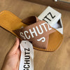 Sandália Schutz  Rasteira de X  Logo S208890004