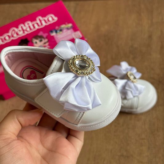Tênis Molekinha Casual Detalhe Laço Brilhante 2118.596