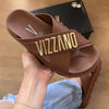 Sandália Vizzano Papete em X Detalhe da Marca 6510.122