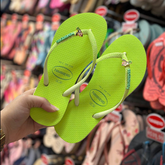 Havaianas Slim Glitter Neon + Pingente