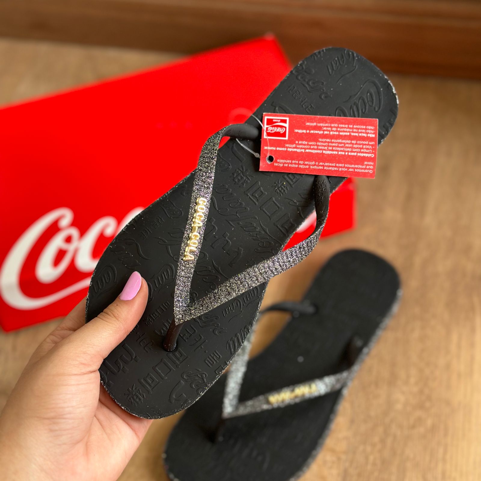 Chinelos da store coca cola 2019