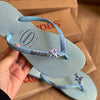 Havaianas Slim Glitter Iridescent + Pin Stitch