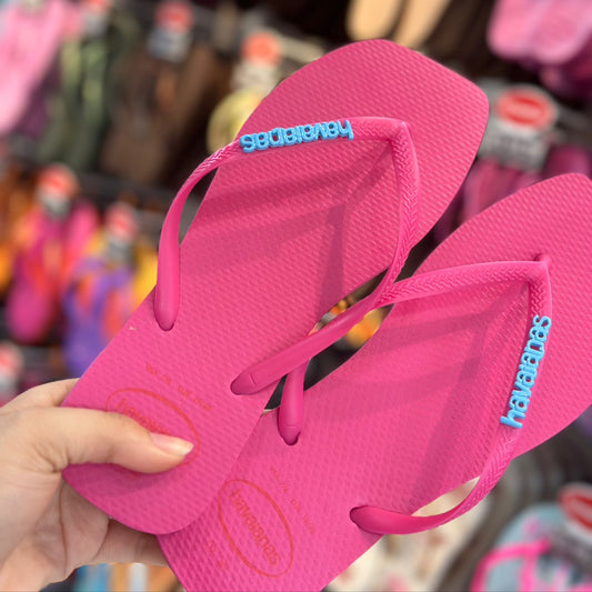 Havaianas Slim Square Logo Pop Up + Placa Logo