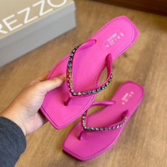 Chinelo de Dedo Arezzo Pedrarias Square Brizza Z190270040