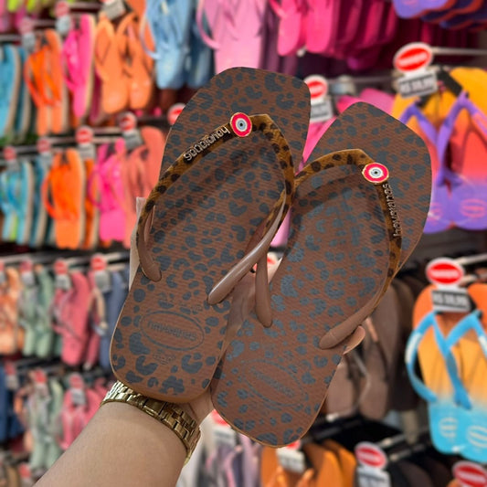 Havaianas Slim Square Velvet + Pin Olho Grego Fixo Grátis