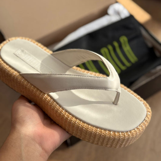 Sandália Santa Lolla Espadrille Plataforma Couro Confort 0873.4C77.033B